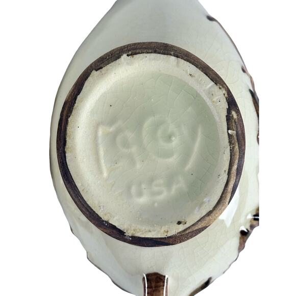 McCoy USA Pottery Vintage Ivy Branch Sugar Creamer Set-Excellent! - Picture 8 of 9